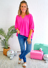 Load image into Gallery viewer, Love The Journey Top - Hot Pink
