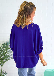 Love The Journey Top - Royal Blue