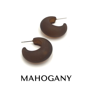 Chunky Snail Shell Hoop Earrings  - PREORDER