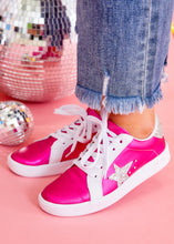 Load image into Gallery viewer, Cosmic Star Sneakers - Fuchsia - FINAL SALE

