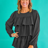 Make Me Dance Top -Black* FINAL SALE *