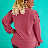 Make Me Dance Top - Marsala* LAST ONES FINAL SALE *