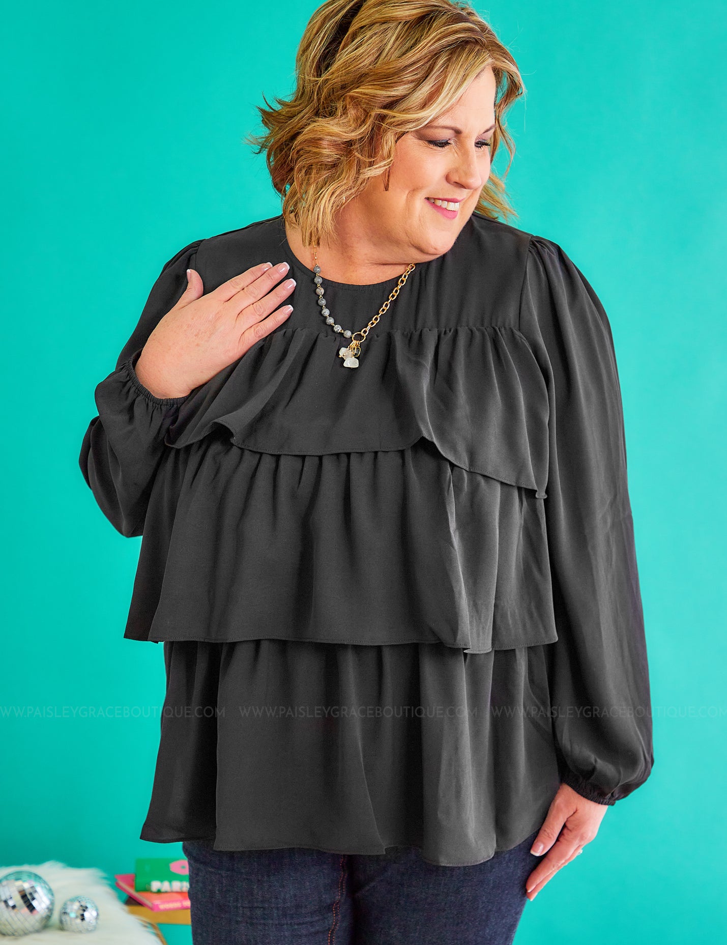 Make Me Dance Top -Black* FINAL SALE *