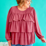 Make Me Dance Top - Marsala* LAST ONES FINAL SALE *