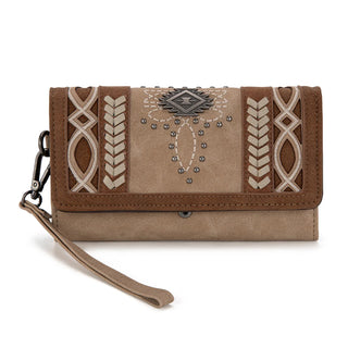 Montana West Cut-Out Embroidered Collection Wallet