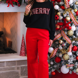 PREORDER- Merry Leopard Luxe Pullover