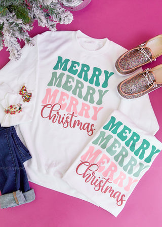 Merry Merry Merry Christmas - Tee or Sweatshirt