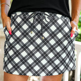 PREORDER - Midnight Plaid Skort