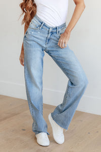 Mildred V-Front Waistband Straight Jeans by Judy Blue