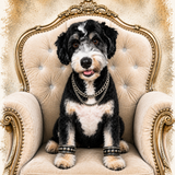 PGB Studio™ Custom Cream Royal Chair Tee  -  ONE PET - SEE PRODUCT DESCRIPTION