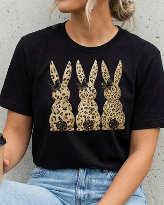 Faux Painted Leopard Bunnies