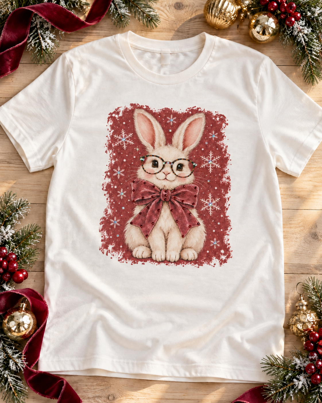Christmas Bunny Boujee Tee - 3 Styles