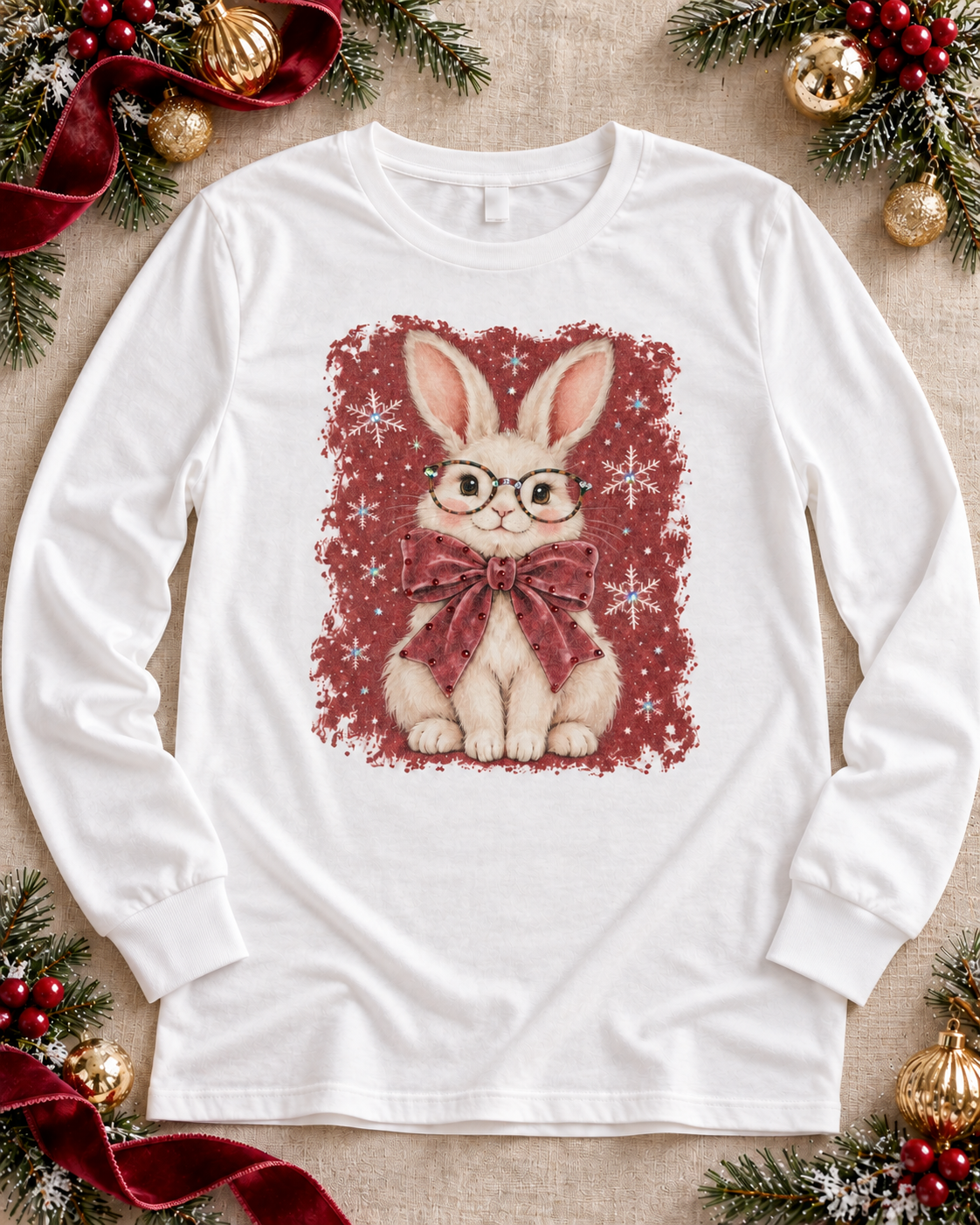 Christmas Bunny Boujee Tee - 3 Styles