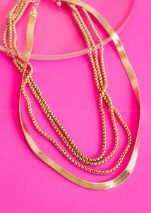 Gia Layered Necklace Set - 2 Colors - FINAL SALE