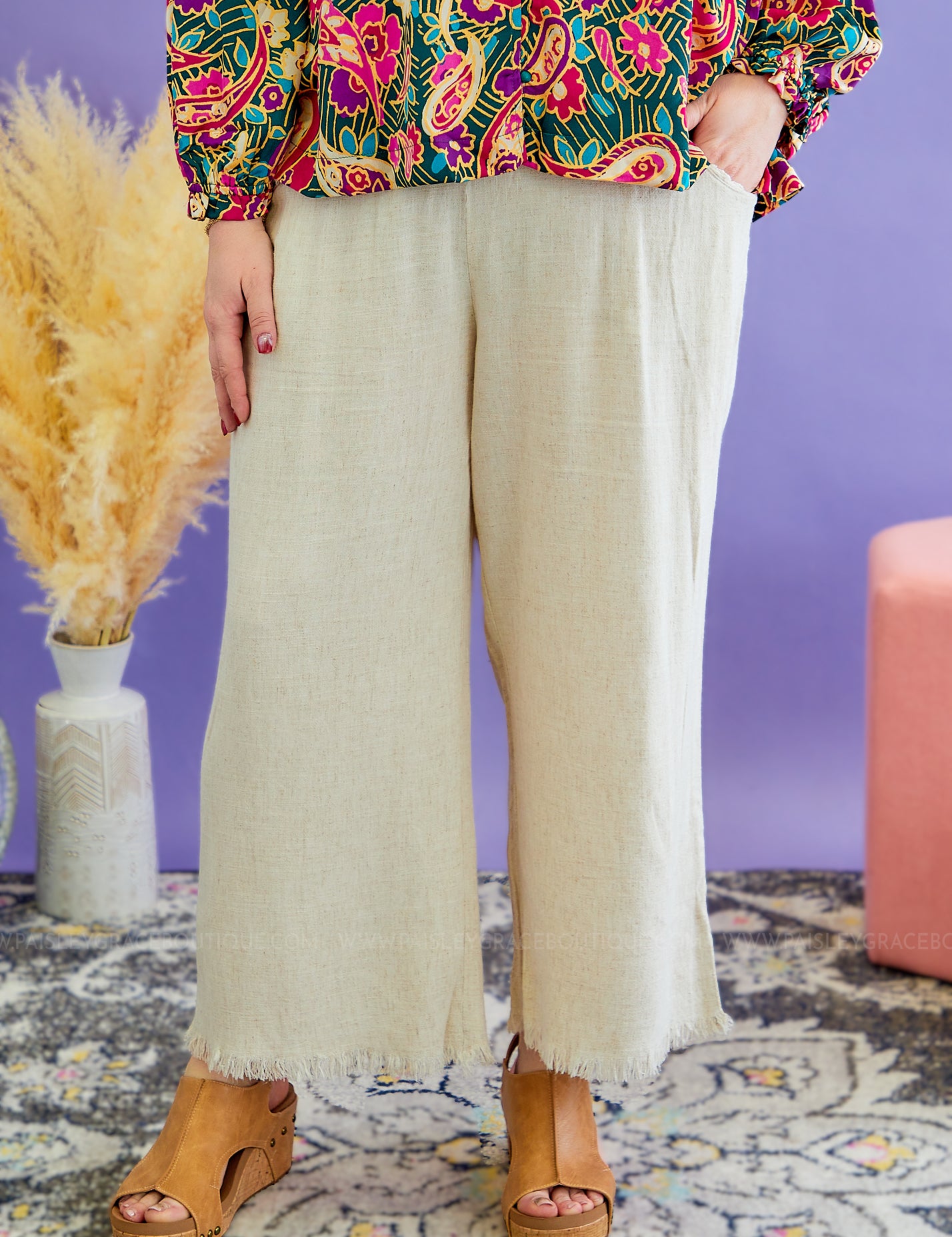 Arden Pants - Oatmeal* LAST ONES FINAL SALE *