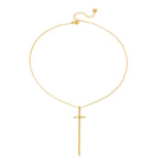 Modern Cross Necklace - WATERPROOF-Necklace-Pretty Simple