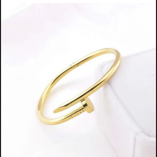 Nailed It Bangle - Gold