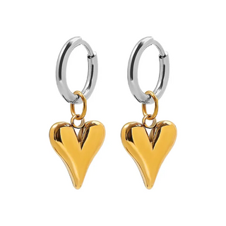 Heart Shape Drop Earrings