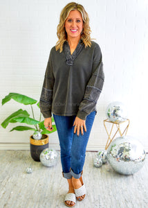 Moonstone Mineral Wash Pullover