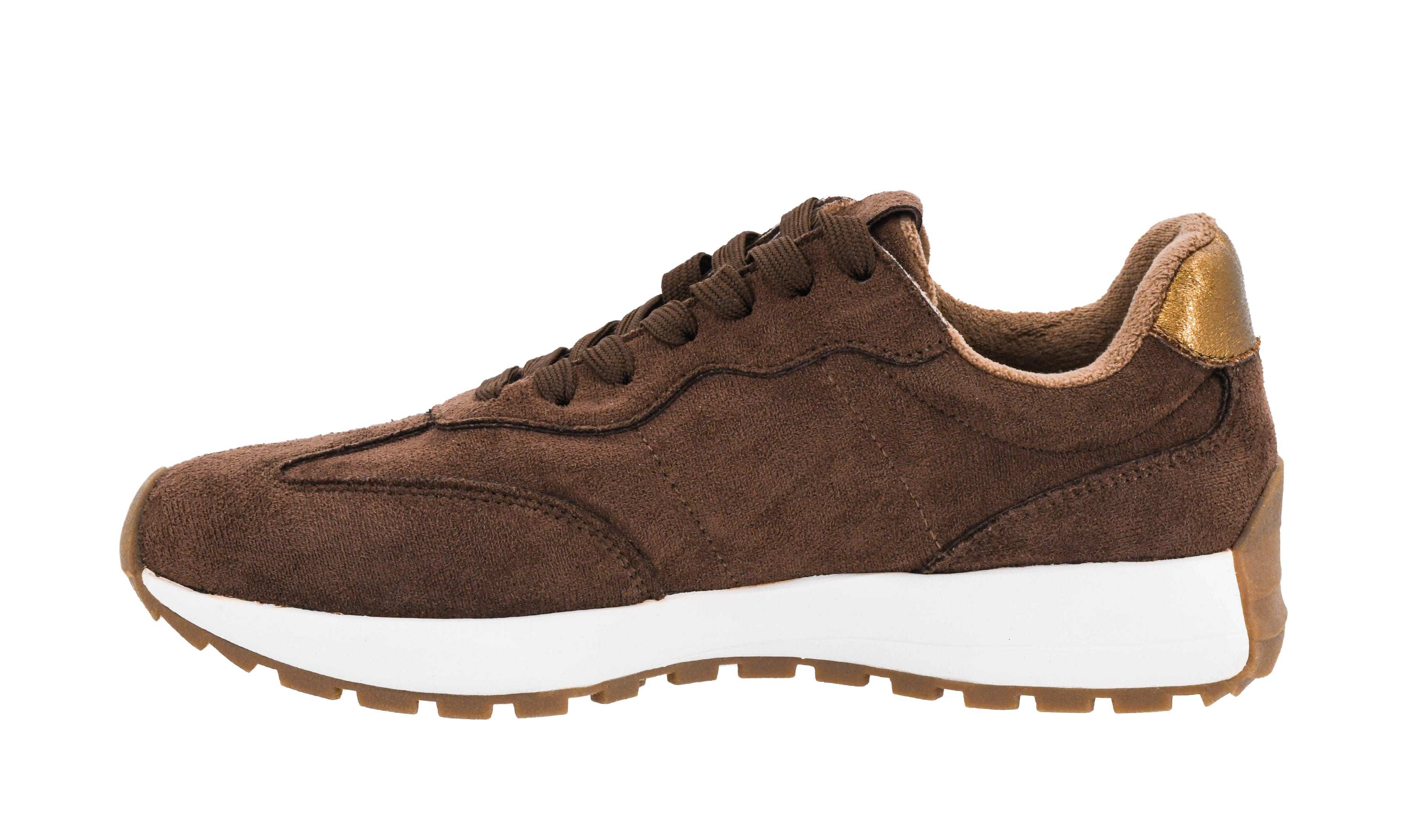 DEAL No Prob Sneakers - Chocolate Faux Suede - PREORDER - PREORDER