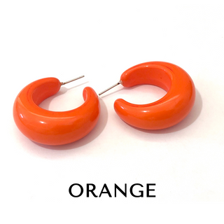 Lucille Lucite Hoop Earrings