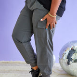 Renee Cargo Pants - Charcoal* LAST ONES FINAL SALE *