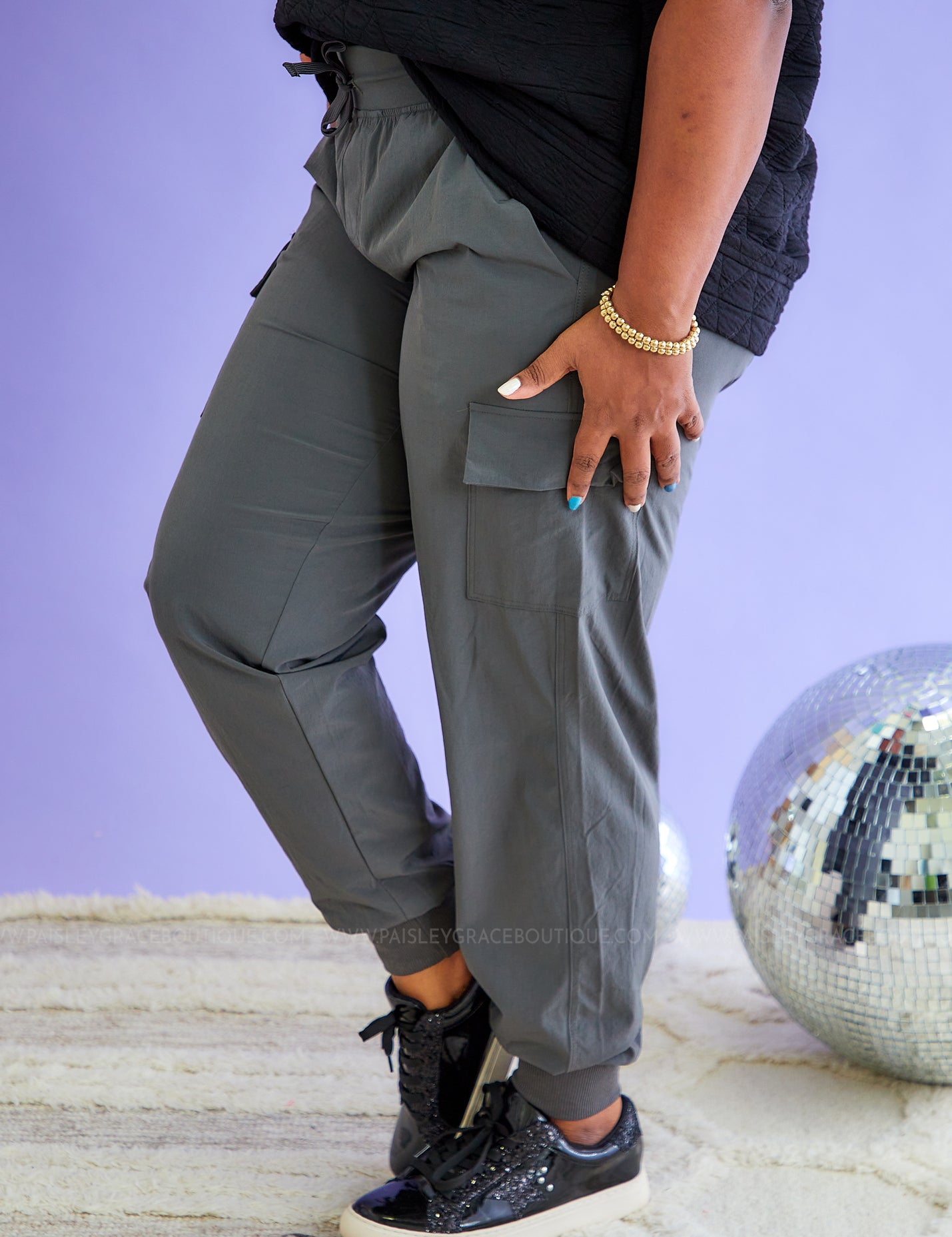Renee Cargo Pants - Charcoal* LAST ONES FINAL SALE *