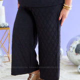 Willow Quilted Pants - Black* LAST ONES FINAL SALE ** LAST ONES FINAL SALE *