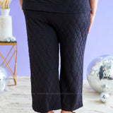 Willow Quilted Pants - Black* LAST ONES FINAL SALE ** LAST ONES FINAL SALE *
