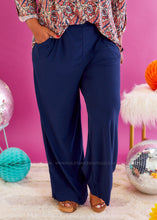 Load image into Gallery viewer, Kelly Flowy Pants - Navy - FINAL SALE
