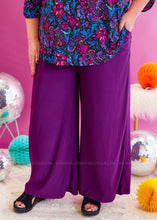 Load image into Gallery viewer, Kelly Flowy Pants - Plum - FINAL SALE
