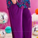 Kelly Flowy Pants - Plum* FINAL SALE *