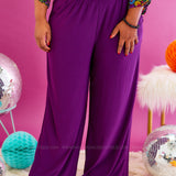 Kelly Flowy Pants - Plum* FINAL SALE *
