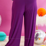 Kelly Flowy Pants - Plum* FINAL SALE *