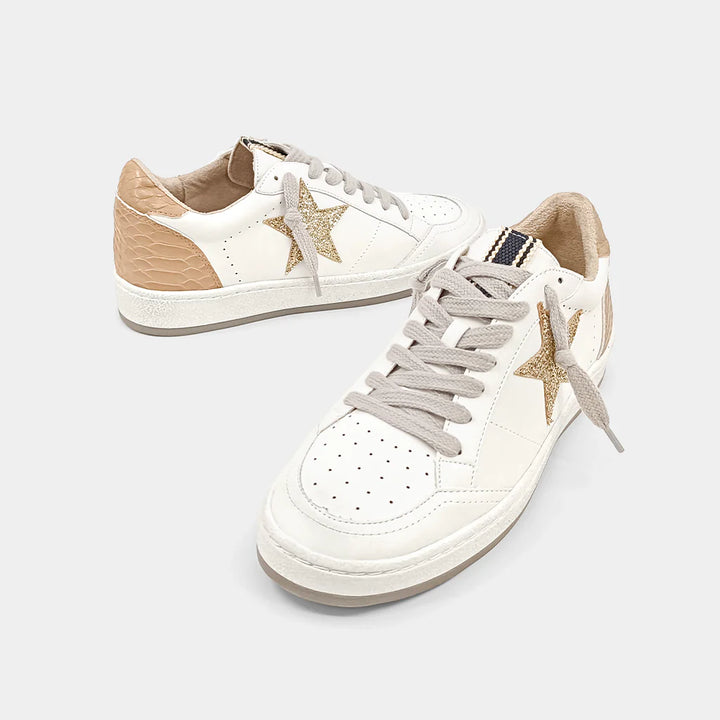 Paz Sneakers by Shu Shop - Taupe Snake