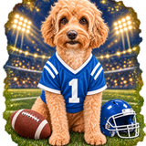 PGB Studio™ Custom Gameday Blue - ONE PET - SEE PRODUCT DESC example artwork