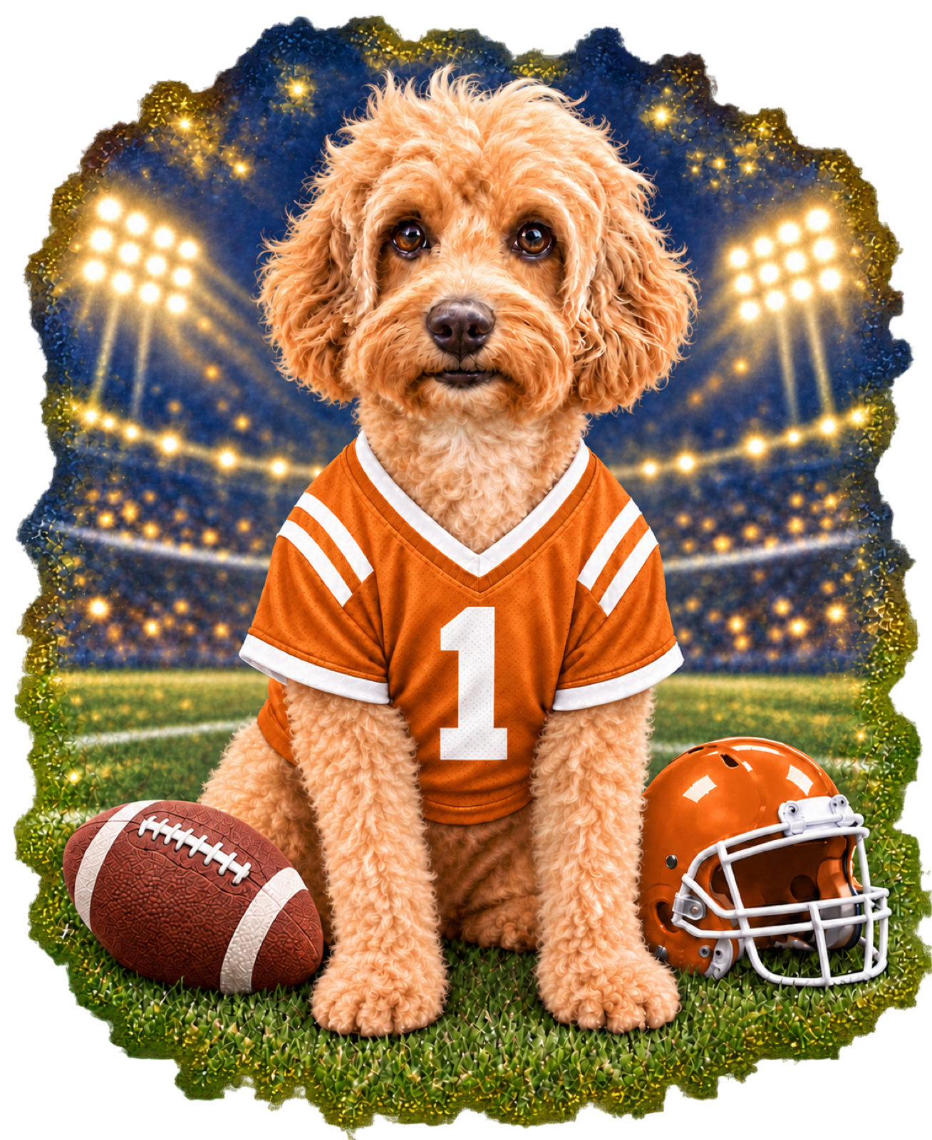 PGB Studio™ Custom Gameday Orange - ONE PET - SEE PRODUCT DE example artwork