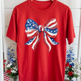 FAUX Painted American Bow Tee