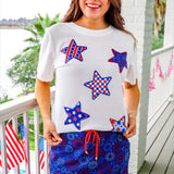 Red White and Boom Skort