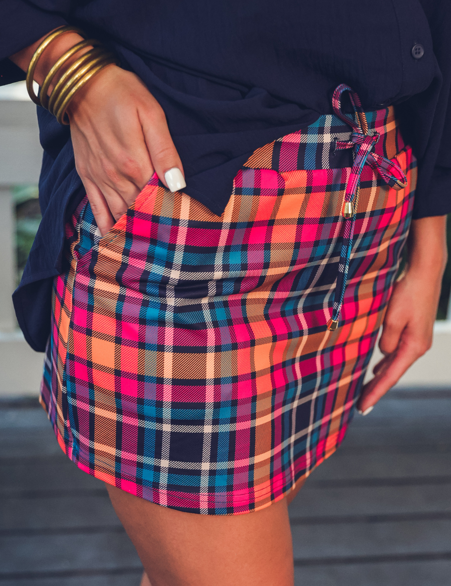 PREORDER- Patterned in Plaid Skort