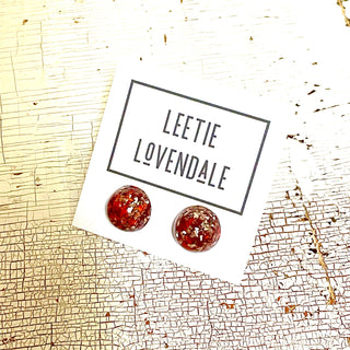 Lucite Glitter Earrings