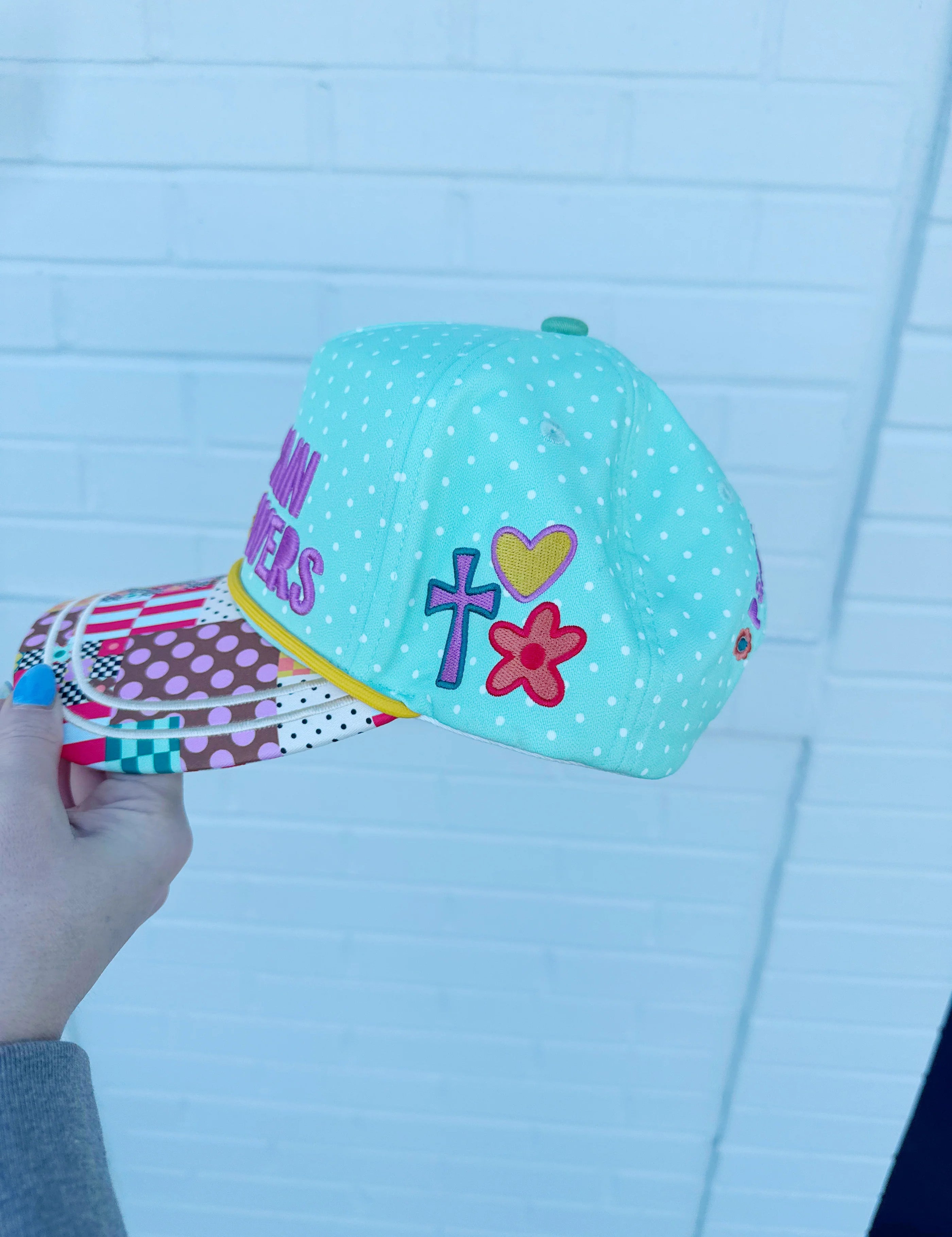 No Rain, No Flowers Embroidered Hat