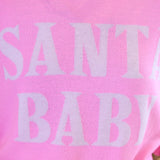 PREORDER- Pink Santa Baby Jacquard Knit Sweater