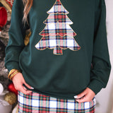 PREORDER- Plaid Christmas Tree Pullover
