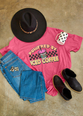 Powered By Iced Coffee Graphic Tee