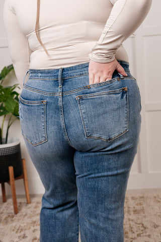 Quinn Mid Rise Dad Jeans by Judy Blue