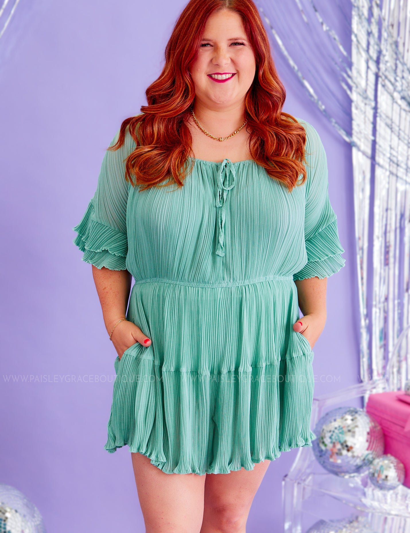 Hint Of Intrigue Romper* FINAL SALE *