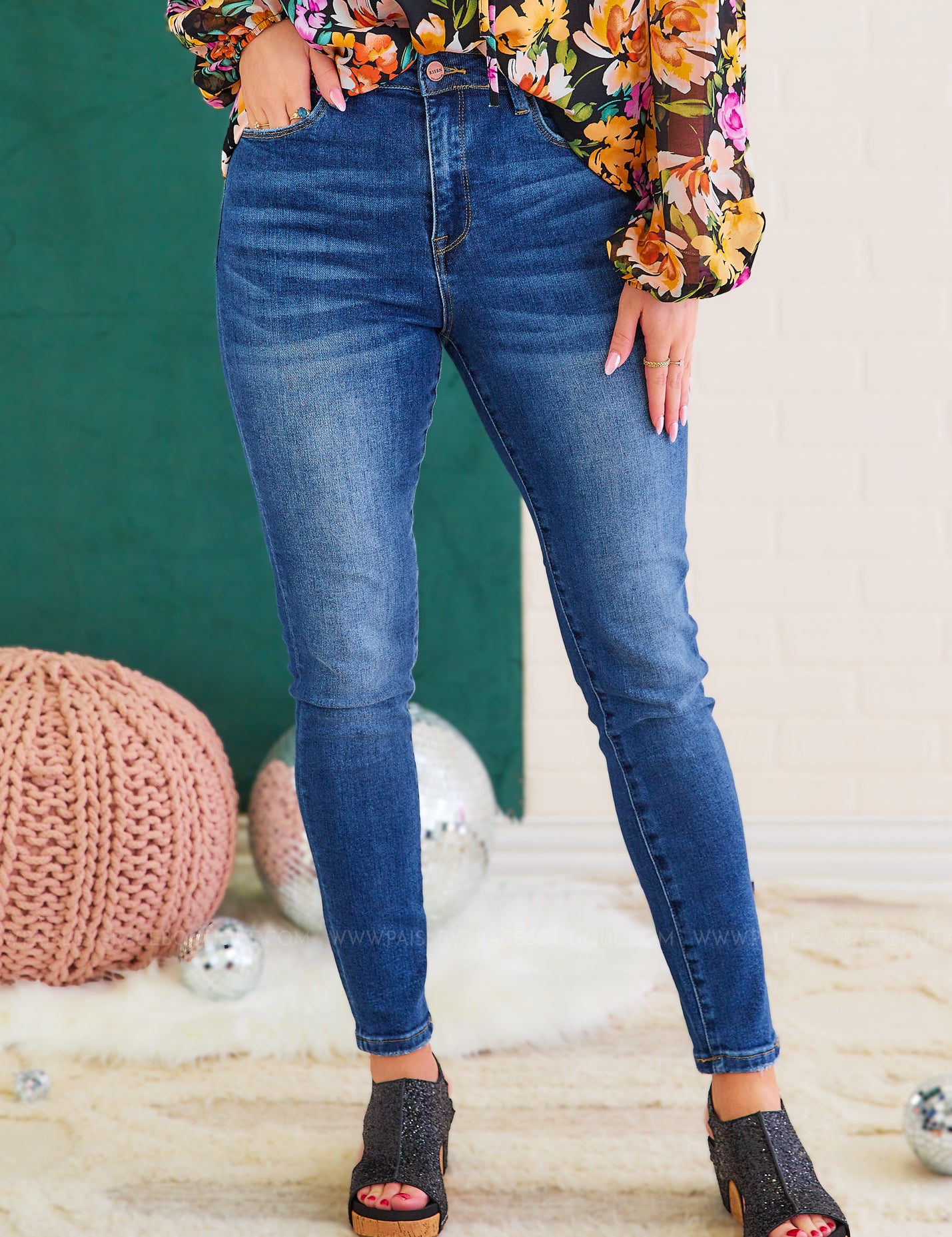 Sheila Jeans by Risen - Dark Wash