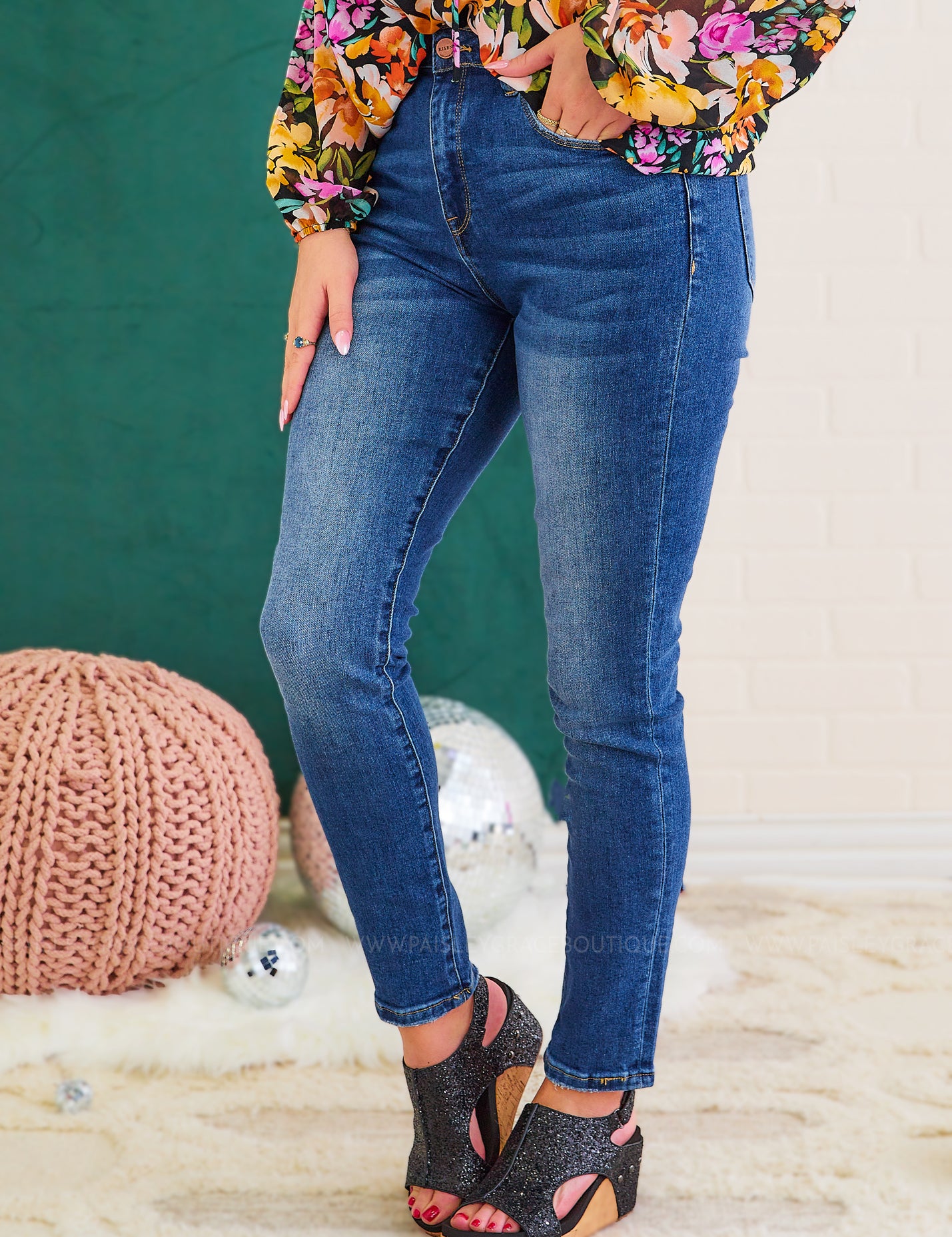 Sheila Jeans by Risen - Dark Wash