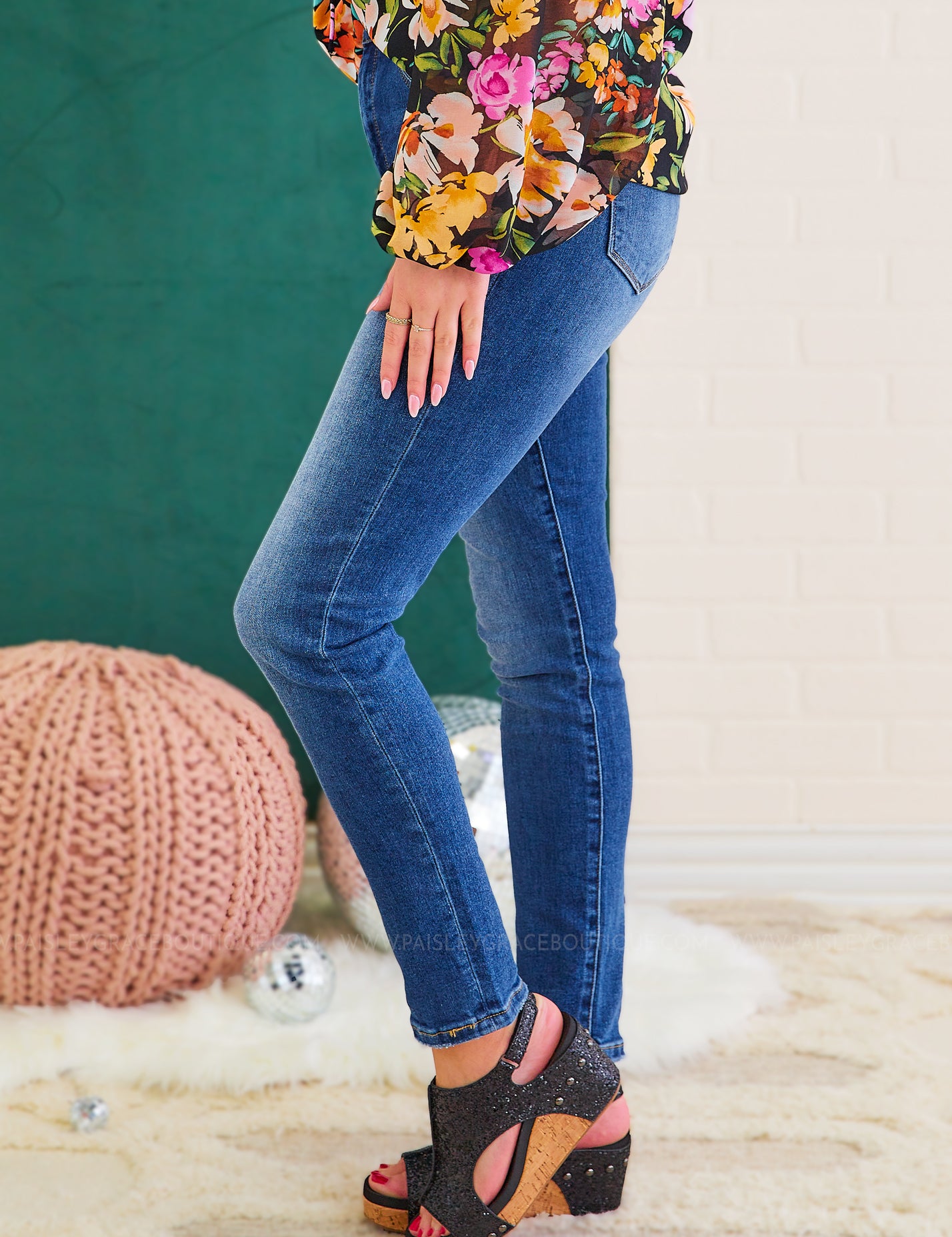 Sheila Jeans by Risen - Dark Wash